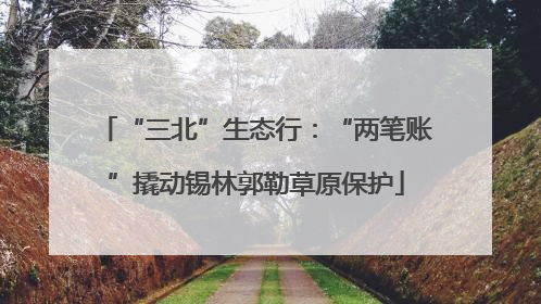 “三北”生态行：“两笔账”撬动锡林郭勒草原保护